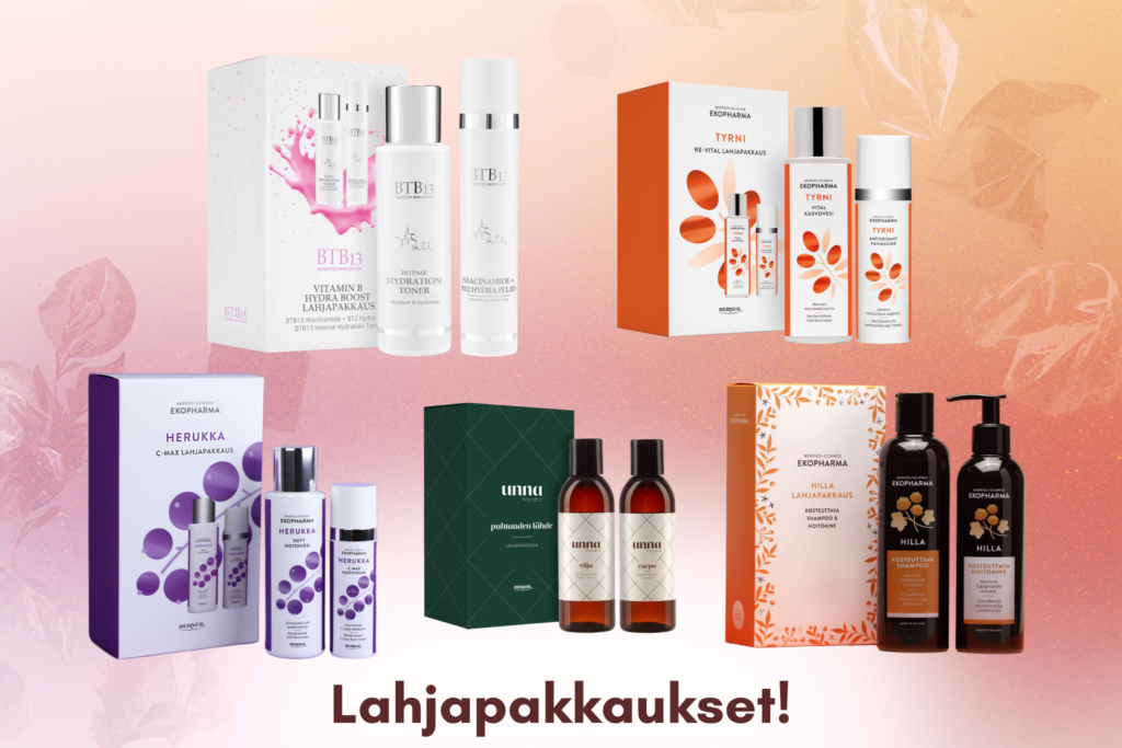 äitienpäivälahja kosmetiikka lahjapakkaukset kotimainen ihonhoito Kidea