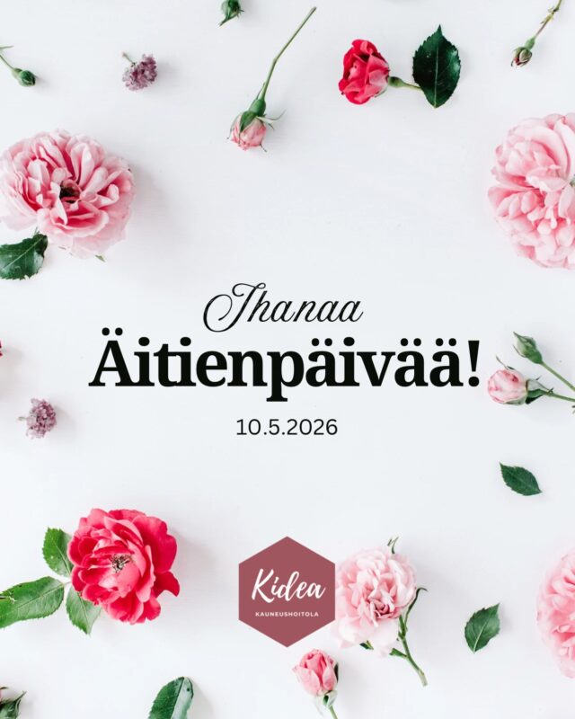 Ihanaa äitienpäivää kaikille!🩷Lahjakortin äidille voit ostaa vieläkin osoitteesta www.kauneushoitolakidea.fi!💌