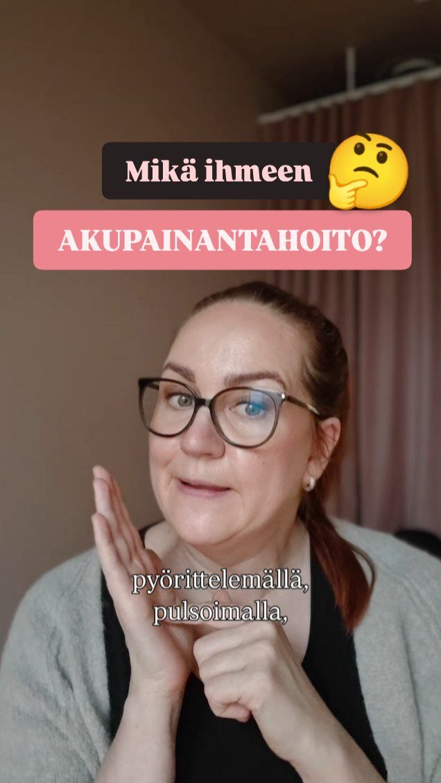 Akupainantahoito on herättänyt paljon kiinnostusta, joten ajattelin nyt kertoa vähän tarkemmin, mitä hoidossa tapahtuu. 🤗Hoito alkaa pulssien kuuntelulla, kielen katsomisella ja tietysti tärkeintä on selvittää, että mitä sinulle kuuluu ja miltä sinusta tuntuu?Tämän alkukartoituksen perusteella valitsen käytettävät akupisteet ja teen akupainantahoidon juuri sen hetkisen tarpeen mukaan.Lopuksi käsittelen vielä pään alueen akupisteet. Se on ihanan rentouttava päätös hoidolle.Olen saanut hoidosta todella hyvää palautetta! 😍Jos kiinnostuit,  tämä hoito löytyy ajanvarauksesta nimellä Akupainantahoito.Niin ja tietysti, hoito tehdään vaatteiden päältä, eli mukavat vaatteet päälle ja Mars hoitoon rentoutumaan! 😉