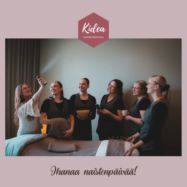 Ihanaa naistenpäivää!💕Kideassa on paitsi töissä, mutta myös asiakkaana upeita naisia!😍 Ihanaa, että saadaan tällä naisyrittäjäporukalla palvella teitä!💗