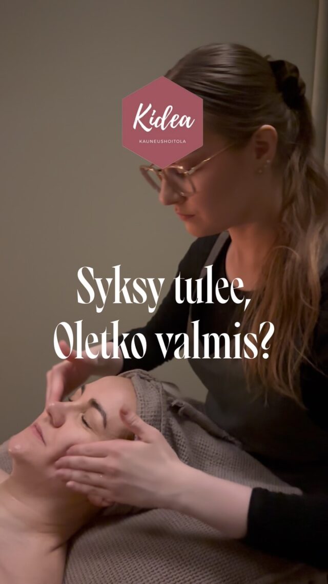 Syksy on pian täällä!🍂Varaa aikasi ja tule lempeään hemmotteluun arjen kiireiden keskellä!💕www.kauneushoitolakidea.fi