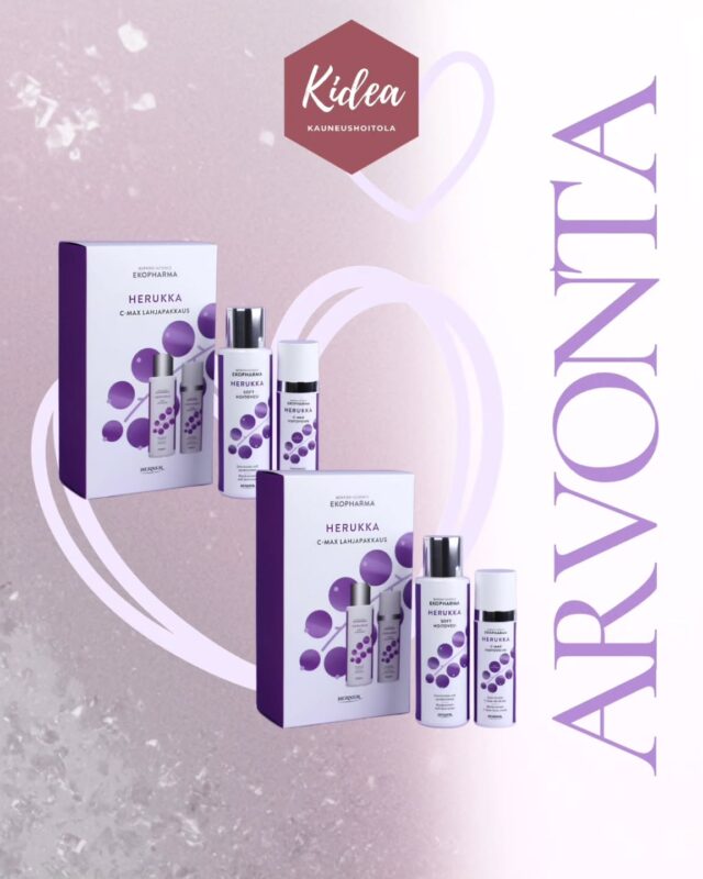 ARVONTA! 💗Mitä olisi ystävänpäivä ilman ystävänpäiväarvontaa?🤩Arvomme KAKSI Ekopharma Herukka -lahjapakkausta,
💜yksi sinulle ja
💜toinen valitsemallesi ystävälle!Lahjapakkaus sisältää:
✨ Herukka Soft Kasvoveden, joka kosteuttaa ja rauhoittaa ihoa
✨ Herukka C-Max Hoitovoiteen, joka ravitsee, pehmentää ja suojaaTuotteet sopivat kaikille ihotyypeille, mutta ovat erityisen ihanat kuivalle ja herkälle iholle.
Herkullinen, marjainen tuoksu tekee ihonhoidosta pienen hemmotteluhetken! 💕Näin osallistut arvontaan:
✔️ Tykkää tästä julkaisusta
✔️ Seuraa @kauneushoitolakidea
✔️ Kommentoi ja tägää ystäväsi 💌Arvonta päättyy ystävänpäivänä 14.2. klo 22.00.
Voittajaan ollaan yhteydessä yksityisviestillä....Arvonta ei ole Instagramin tai Metan sponsoroima tai hallinnoima.
