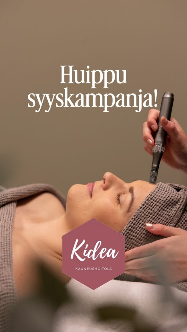 Huippu syyskampanja Kideassa!🤩Kaikkiin Micro-meso hoitoihin YLLÄTYSLAHJA kaupanpäälle!💛Kampanja voimassa syyskuun ajan, eli pidä kiirettä, että ehdit saada oman hoitoaikasi!🥰Micro-meso hoito on täydellinen syksyyn, joten nyt on paras hetki varata aika tähän huipputehokkaaseen hoitoon!🪄Ajanvaraukset osoitteesta www.kauneushoitolakidea.fi
tai soittamalla 0442425001!📞